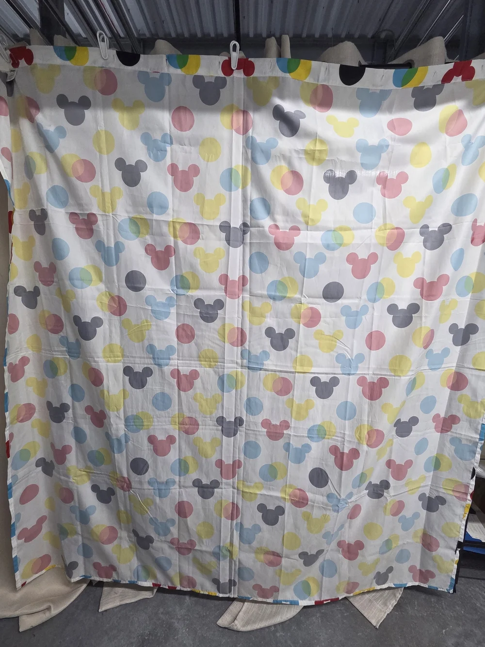 Disney Multicolor Mickey Shower Curtain 68x72